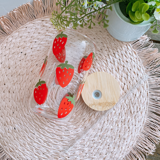 Strawberry Decal Tumbler