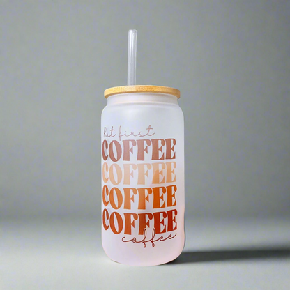 But First Coffee Print Tumbler