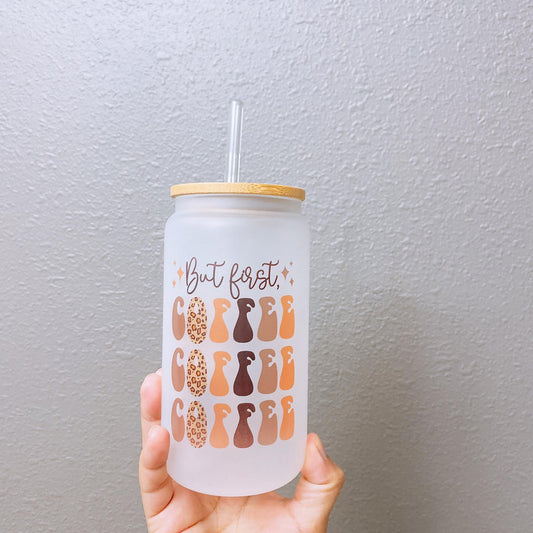 But First Coffee Print Tumbler